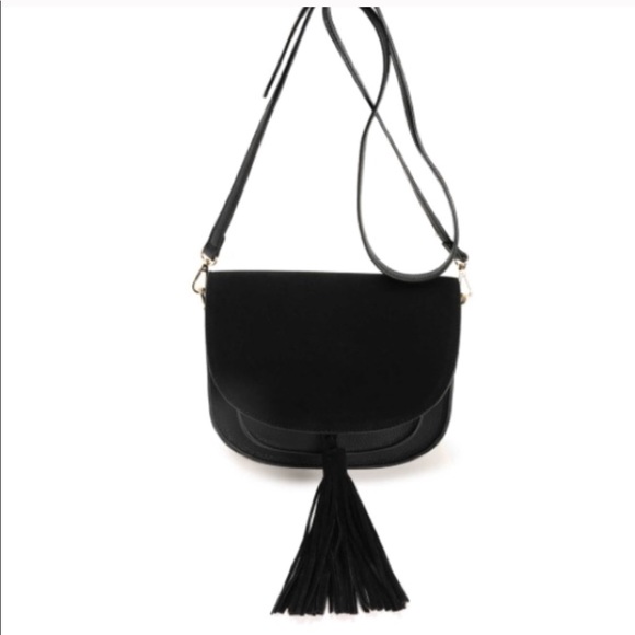 ASOS Handbags - SALE Black Suede Tassel Bag